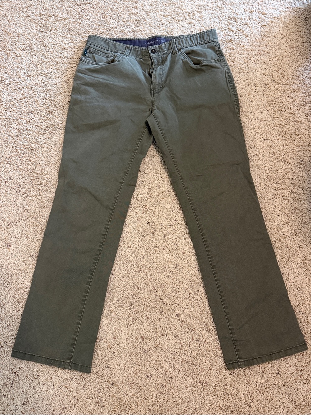 G.H. Bass & Co. Olive Green Chinos